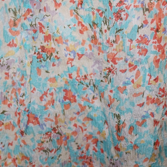J.Crew, 100% silk skirt floral water color - Picture 5 of 6